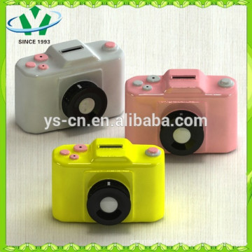 Hot Selling New Camera Design of Ceramic Coin Bank